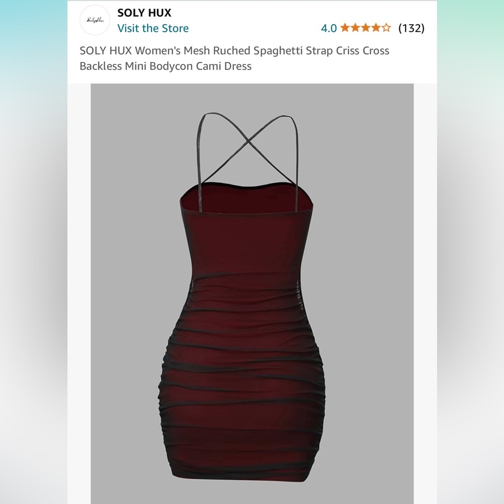 ♥️Worn ONCE, black and red body con dress!♥️ - Picture 2 of 6